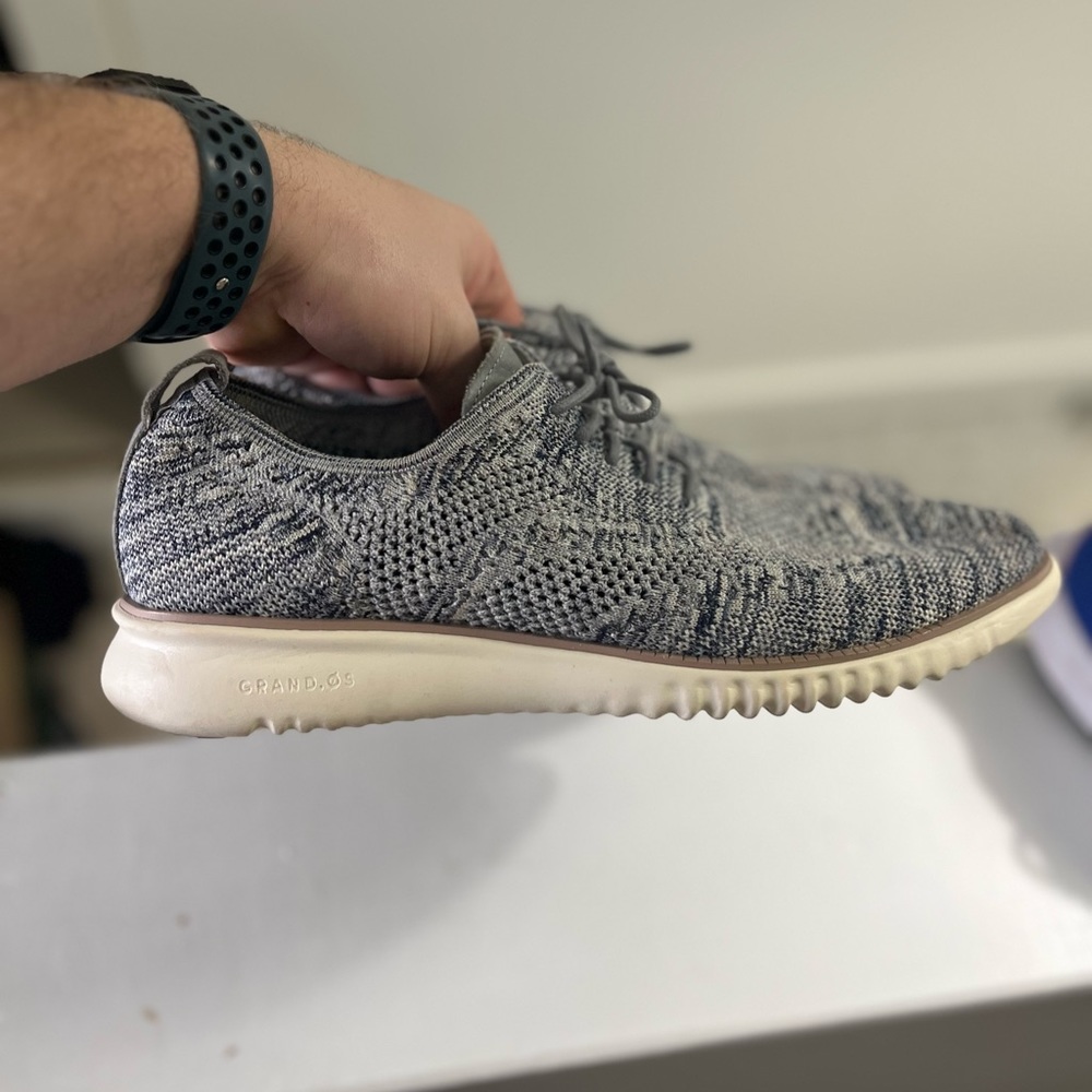 Cole Haan zero grand blue knit shoes 10 men